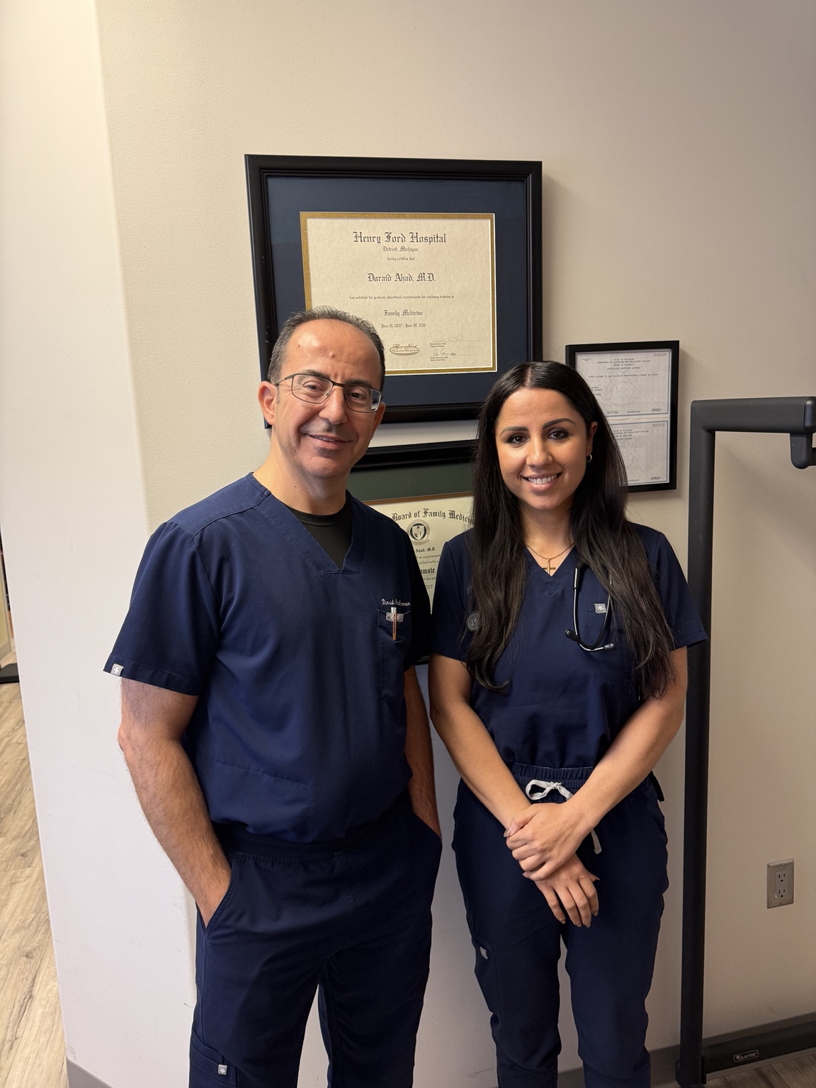 Duraid Ahad-Daman, MD and Sarah Barno, NP at Ahad MD PC